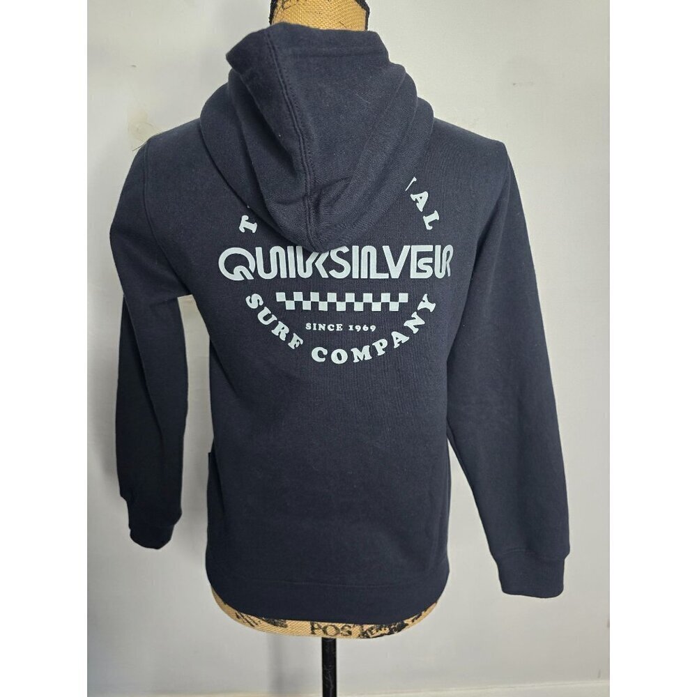 Quiksilver Black Surf Hoodie Sweatshirt Medium - Picture 5 of 12